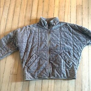 Women’s Quilted Gray Jacket
